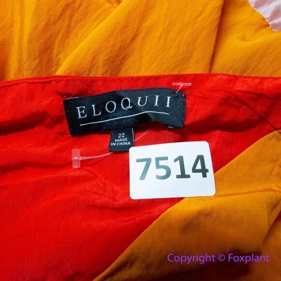 Eloquii Rainbow Tiered Dress With Cutouts, size 22 - Picture 14 of 16